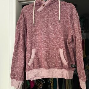 Express Burgundy Hoodie Sweater